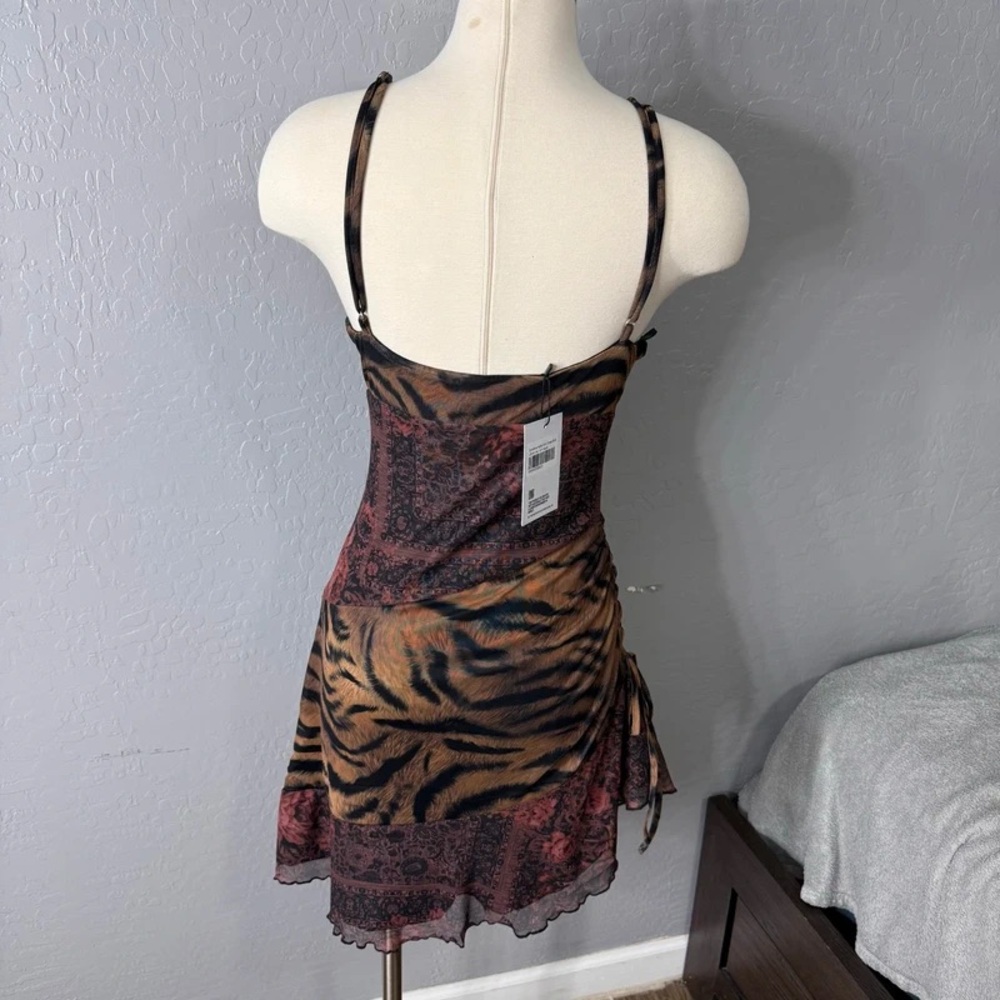 Animal Print Spaghetti Strap Dress